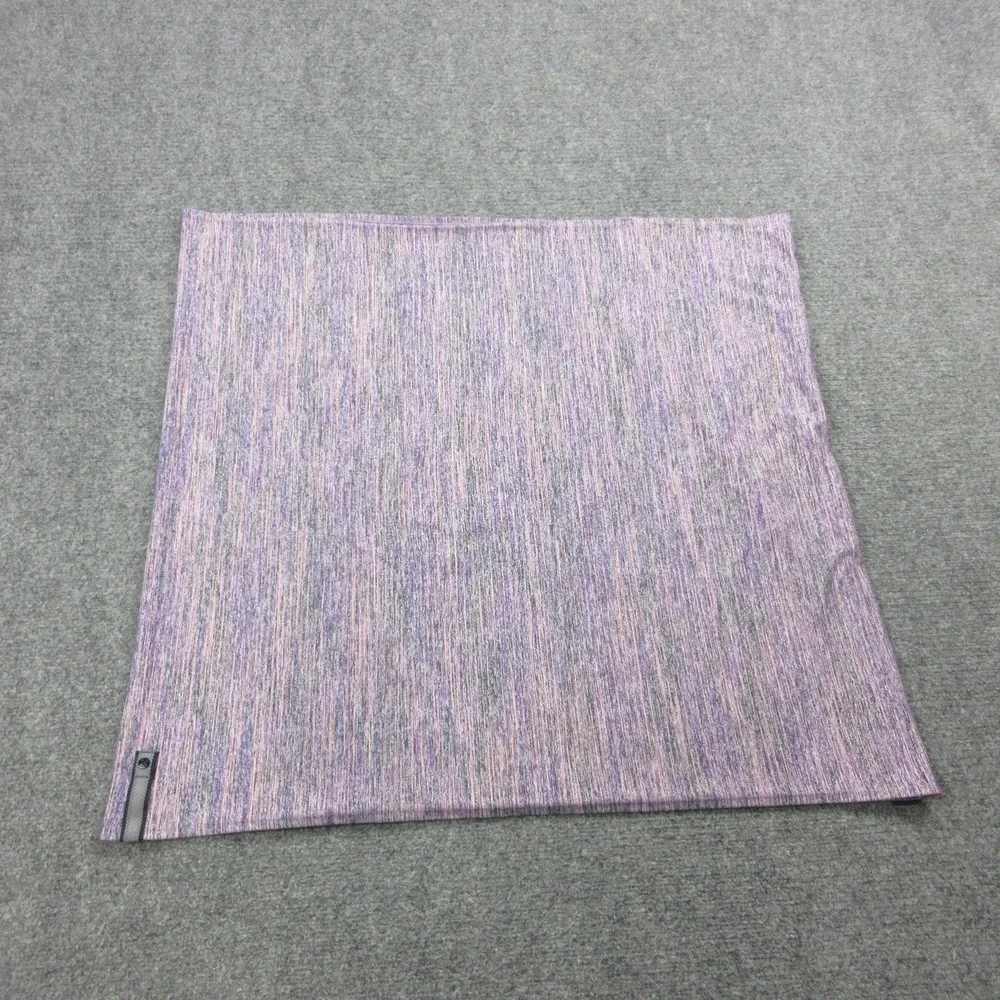 Lululemon Scarf Womens 33x33 Purple Stripe Jersey Button Wrap Rectangle Multiway